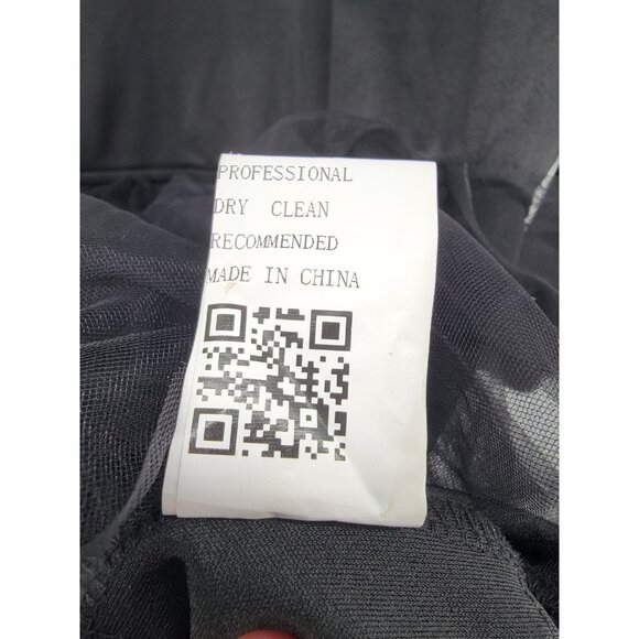 CBR Long Sleeved Ruffle Dress Small Black - Picture 7 of 7